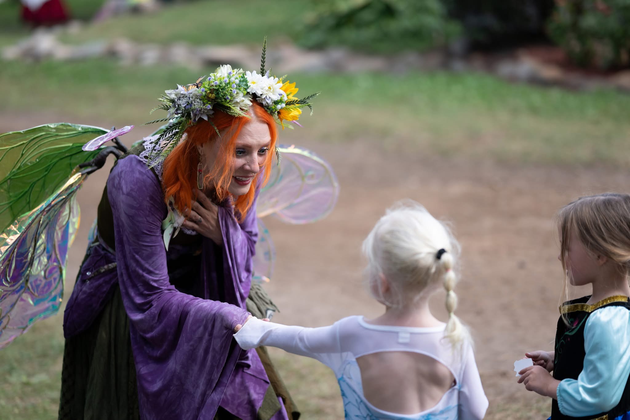 Beetle the Fairy with a young guest